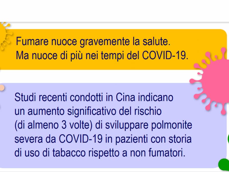 L’associazione tra COVID-19 Grave e Fumo emerge dai dati disponibili oggi